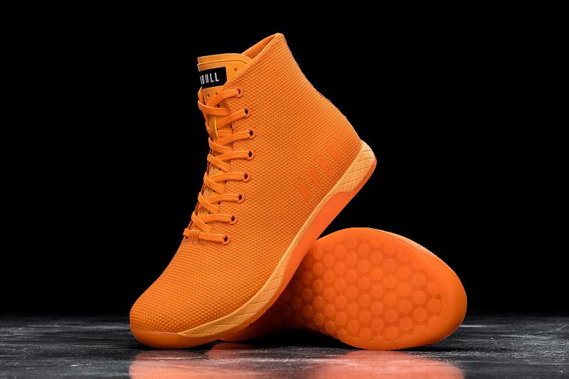 Women's Nobull High-Top Neon Orange Trainers Orange | SG V3034R